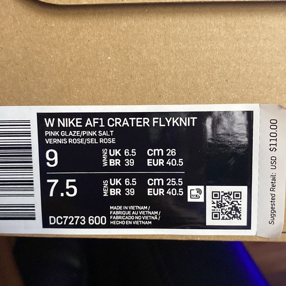 Nike Airforce1 pink women 9 - Picture 3 of 3